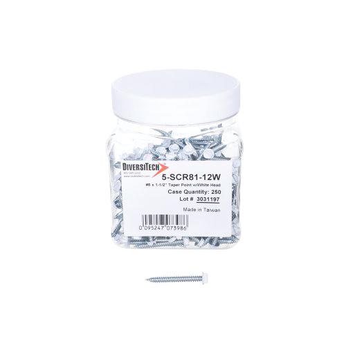 DiversiTech® 5-SCR81-12W Sheet Metal Screw, #8 Thread, 1-1/2 in OAL, Hex Head