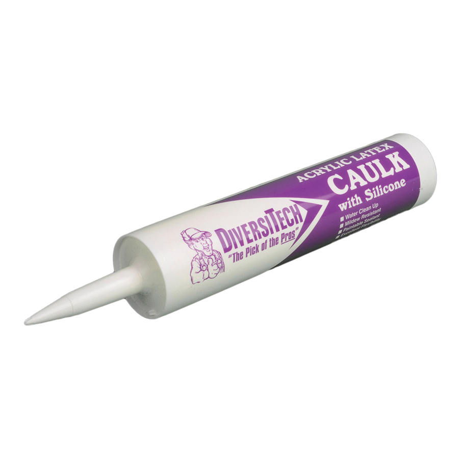 DiversiTech® 7-4400 Acrylic Latex Painter's Caulk, Paste, Clear, Slight, 10.1 oz, Cartridge