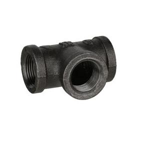 DiversiTech&reg; 95247141753 Tee, 1 in FPT x 1 in FPT x 1 in FPT, Iron, Black, 150 lb