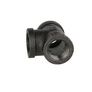 DiversiTech&reg; 95247141753 Tee, 1 in FPT x 1 in FPT x 1 in FPT, Iron, Black, 150 lb