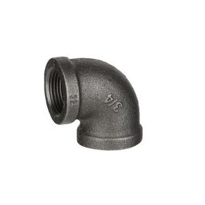 DiversiTech&reg; BPF-02 90 deg Elbow, 3/4 in Female Threaded x 3/4 in Female Threaded, Iron, Black