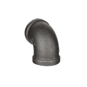 DiversiTech&reg; BPF-02 90 deg Elbow, 3/4 in Female Threaded x 3/4 in Female Threaded, Iron, Black