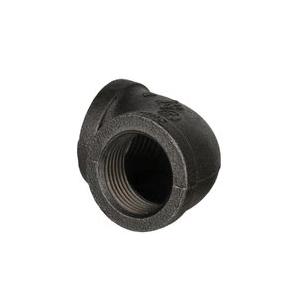 DiversiTech&reg; BPF-03 90 deg Elbow, 1 in Female Threaded x 1 in Female Threaded, Iron, Black