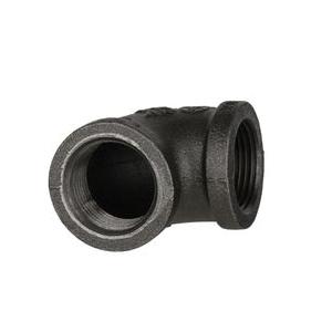 DiversiTech&reg; BPF-03 90 deg Elbow, 1 in Female Threaded x 1 in Female Threaded, Iron, Black