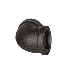 DiversiTech&reg; BPF-03 90 deg Elbow, 1 in Female Threaded x 1 in Female Threaded, Iron, Black