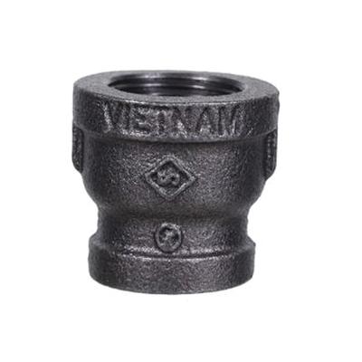 DiversiTech® BPF-10 Reducer Coupling, 3/4 in Female Threaded x 1/2 in Female Threaded, Iron, Black
