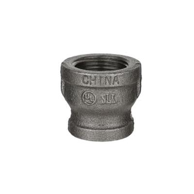 DiversiTech® BPF-12 Reducer Coupling, 1 in Female Threaded x 3/4 in Female Threaded, Iron, Black