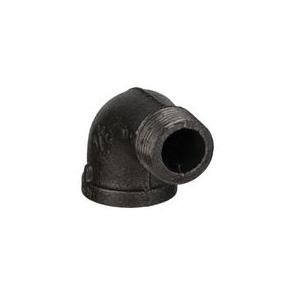 DiversiTech® BPF-14 90 deg Street Elbow, 3/4 in Male Threaded x 3/4 in Female Threaded, Iron, Black