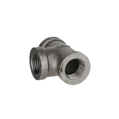 DiversiTech® BPF-16 Tee, 1/2 in Female Threaded x 1/2 in Female Threaded x 1/2 in Female Threaded, Iron, Black