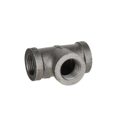 DiversiTech® BPF-16 Tee, 1/2 in Female Threaded x 1/2 in Female Threaded x 1/2 in Female Threaded, Iron, Black