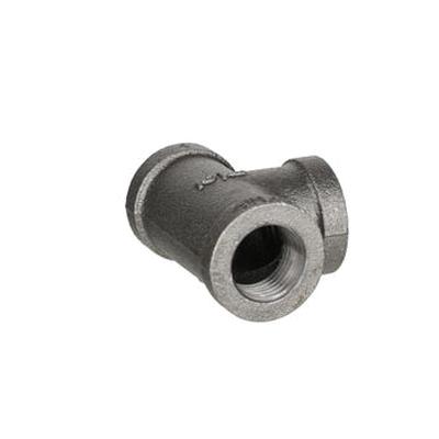 DiversiTech® BPF-16 Tee, 1/2 in Female Threaded x 1/2 in Female Threaded x 1/2 in Female Threaded, Iron, Black