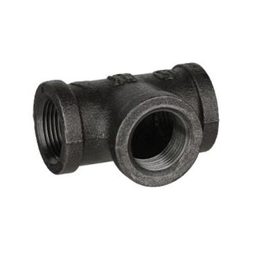 DiversiTech® BPF-17 Tee, 3/4 in Female Threaded x 3/4 in Female Threaded x 3/4 in Female Threaded, Iron, Black