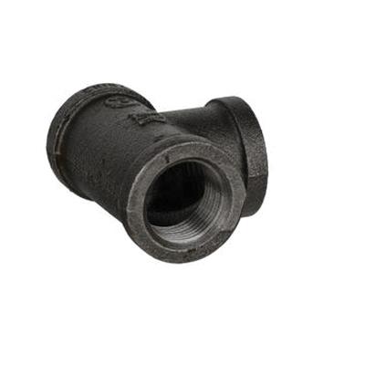 DiversiTech® BPF-17 Tee, 3/4 in Female Threaded x 3/4 in Female Threaded x 3/4 in Female Threaded, Iron, Black