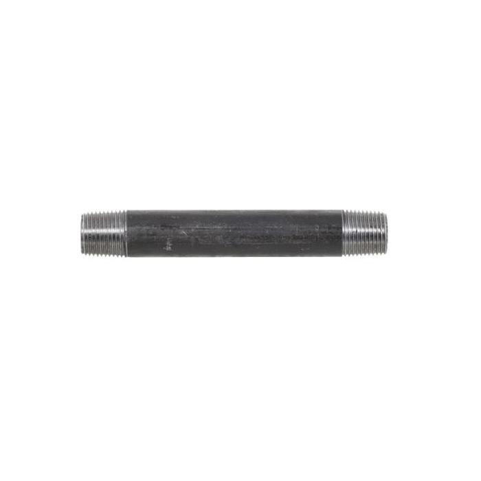 DiversiTech® BPN Series BPN-10 Pipe Nipple, 1/2 in Male Threaded x 1/2 in Male Threaded, 5-1/2 in, Iron, Black, SCH 40