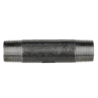DiversiTech&reg; BPN Series BPN-24 Pipe Nipple, 3/4 in Male Threaded x 3/4 in Male Threaded, 4 in, Iron, Black, SCH 40