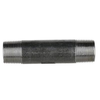 DiversiTech&reg; BPN Series BPN-24 Pipe Nipple, 3/4 in Male Threaded x 3/4 in Male Threaded, 4 in, Iron, Black, SCH 40