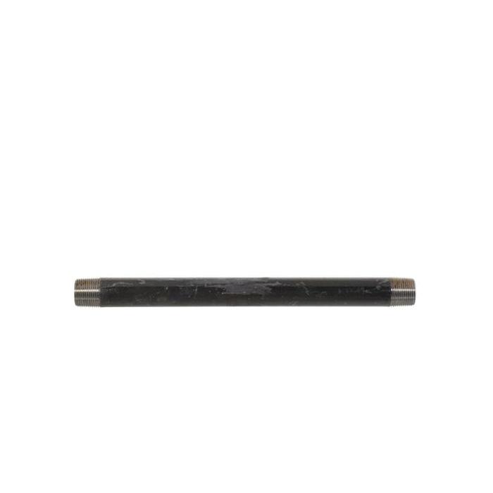 DiversiTech® BPN Series BPN-34 Pipe Nipple, 3/4 in Male Threaded x 3/4 in Male Threaded, 12 in, Iron, Black, SCH 40