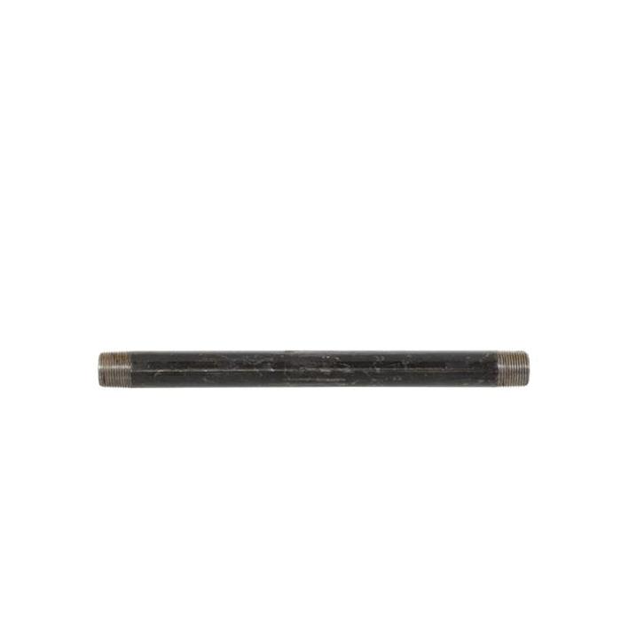 DiversiTech® BPN Series BPN-34 Pipe Nipple, 3/4 in Male Threaded x 3/4 in Male Threaded, 12 in, Iron, Black, SCH 40