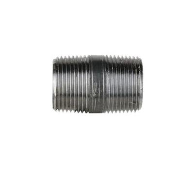 DiversiTech® BPN Series BPN-37 Pipe Nipple, 1 in Male Threaded x 1 in Male Threaded, 2 in, Iron, Black, SCH 40