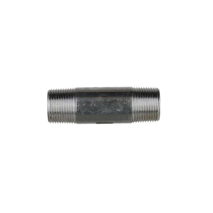 DiversiTech® BPN Series BPN-41 Pipe Nipple, 1 in Male Threaded x 1 in Male Threaded, 4 in, Iron, Black, SCH 40