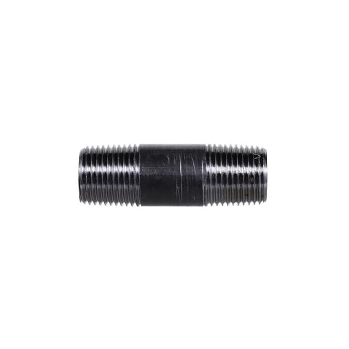 DiversiTech® BPN Series BPN-4 Pipe Nipple, 1/2 in Male Threaded x 1/2 in Male Threaded, 2-1/2 in, Iron, Black, SCH 40