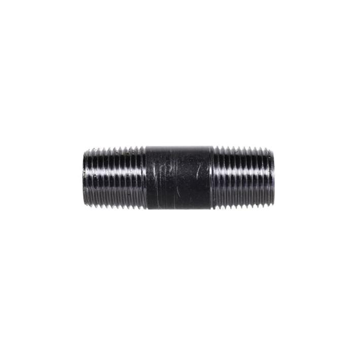 DiversiTech® BPN Series BPN-4 Pipe Nipple, 1/2 in Male Threaded x 1/2 in Male Threaded, 2-1/2 in, Iron, Black, SCH 40