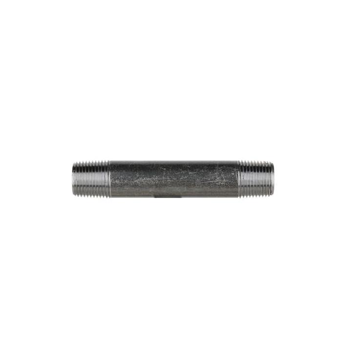 DiversiTech&reg; BPN Series BPN-8 Pipe Nipple, 1/2 in Male Threaded x 1/2 in Male Threaded, 4-1/2 in, Iron, Black, SCH 40