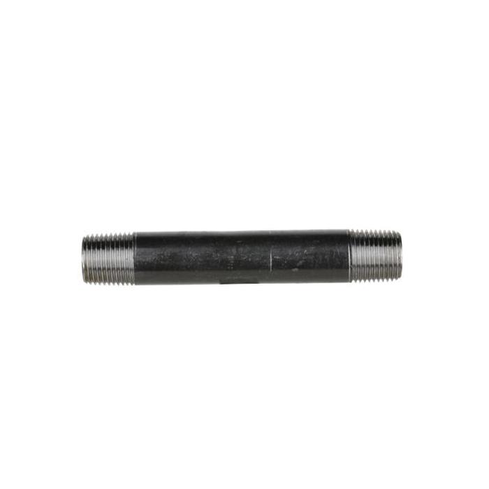 DiversiTech® BPN Series BPN-9 Pipe Nipple, 1/2 in Male Threaded x 1/2 in Male Threaded, 5 in, Iron, Black, SCH 40