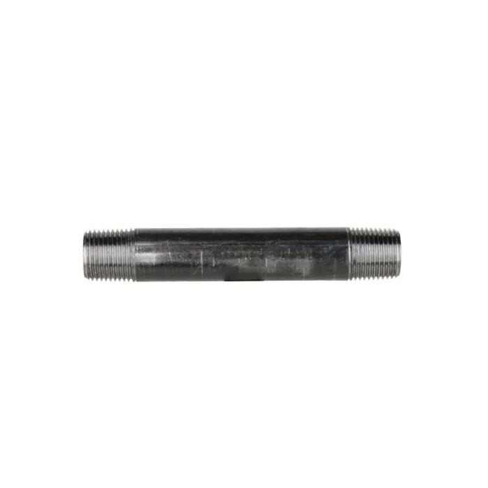 DiversiTech® BPN Series BPN-9 Pipe Nipple, 1/2 in Male Threaded x 1/2 in Male Threaded, 5 in, Iron, Black, SCH 40