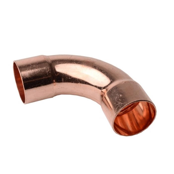 DiversiTech&reg; C242-0215 90 deg Long Turn Elbow, 1-3/8 in C x 1-1/4 in C, Copper