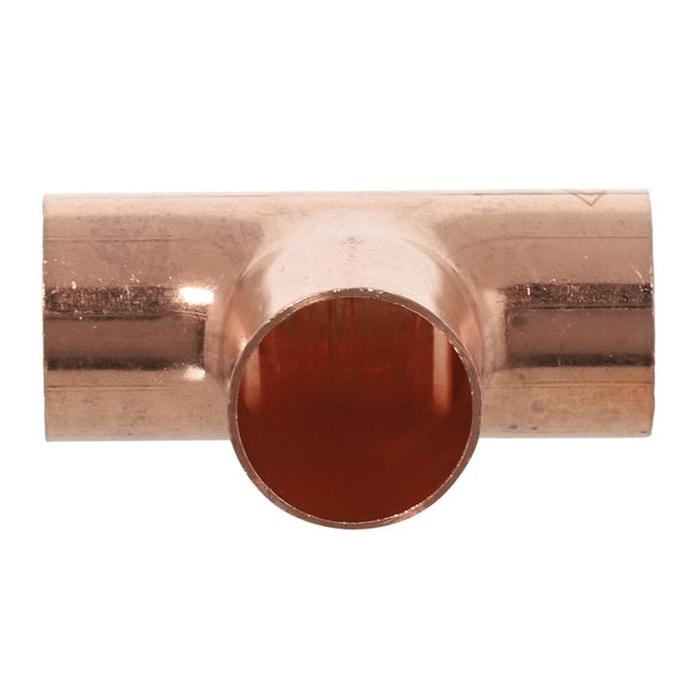 DiversiTech® C460-0090 Tee, 5/8 in ID x 3/4 in OD C x 5/8 in ID x 3/4 in OD C x 5/8 in ID x 3/4 in OD C, Copper