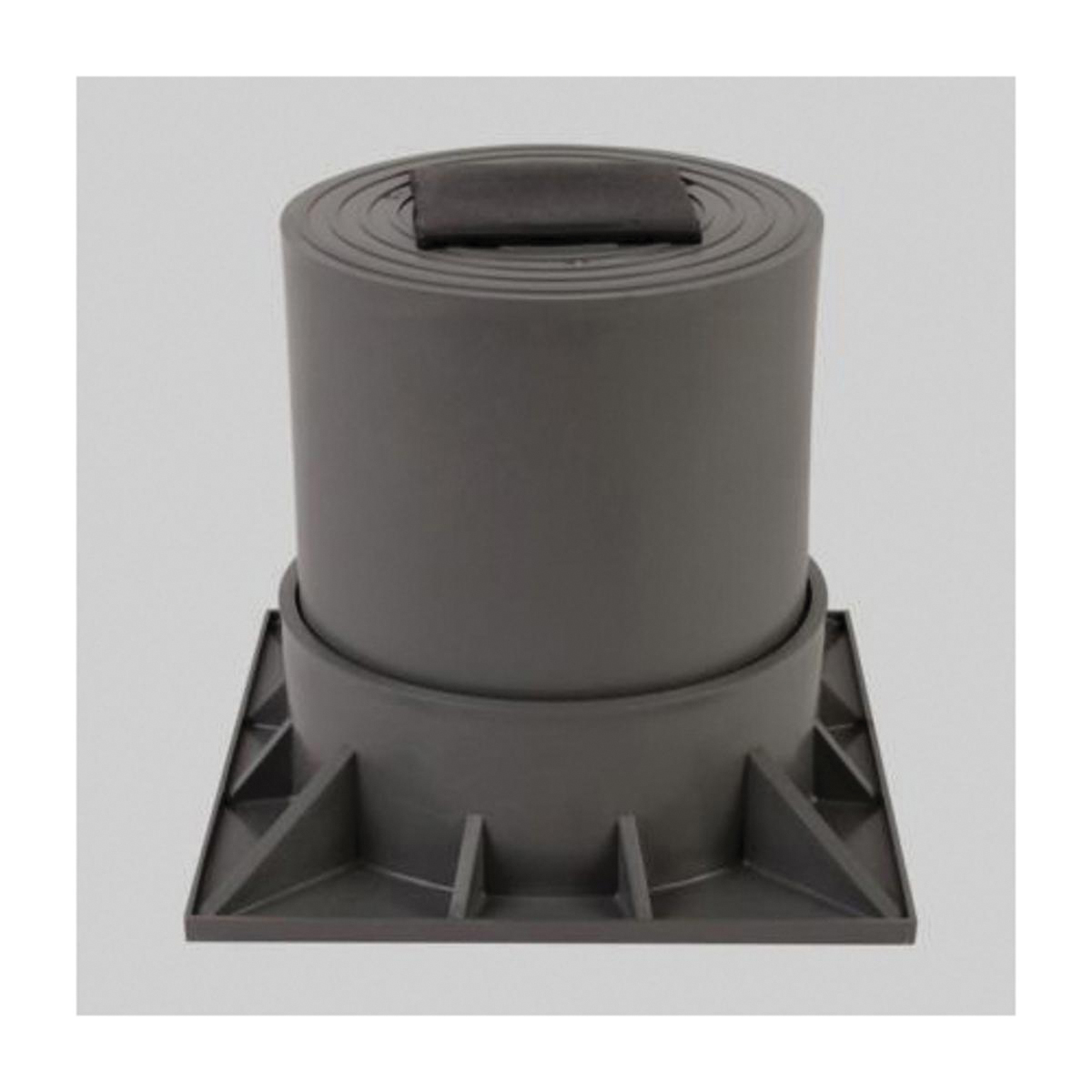DiversiTech® HPR-6-2P 2-Piece Heat Pump Riser, Polypropylene, Medium Gray, For Use With: Heat Pumps and Air Handlers