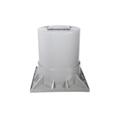 DiversiTech® HPR-6-2P 2-Piece Heat Pump Riser, Polypropylene, Medium Gray, For Use With: Heat Pumps and Air Handlers