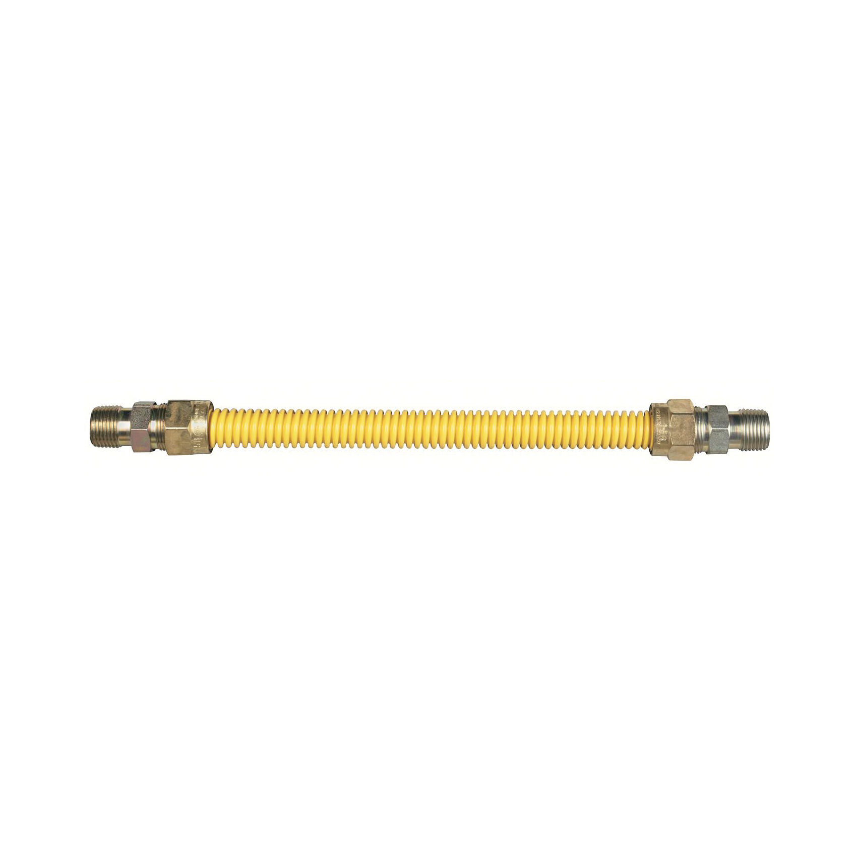 Dormont® 30C-3141-36 Gas Connector, MNPT x FNPT Connection, 1/2 x 3/4 in, 36 in L, 1/2 in ID, 5/8 in OD