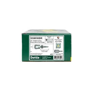 Dottie® SSM38BR Rod Hanger, 1/4-20 x 1-1/2 in Screw, 5/8 in Dia Head, Carbon Steel, Zinc-Plated