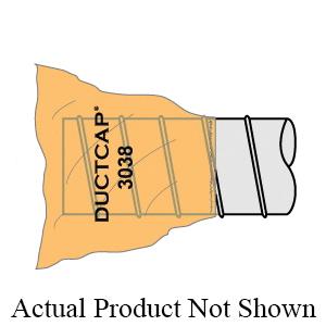 Ductcap&reg; 2430 Cover With 3/8 in Elastic Band, Polypropylene