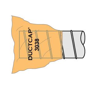 Ductcap&reg; 3038 Cover With 3/8 in Elastic Band, Polypropylene