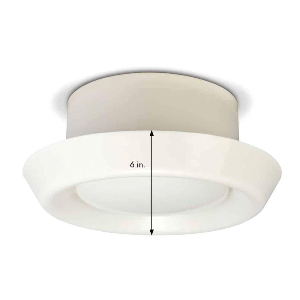 Dundas Jafine DF4PX Air Diffuser, 4 in, 6 in, 7-3/4 in W, 2-3/4 in H, 6 in Dia, Polypropylene, Smooth, White thumbnail 2