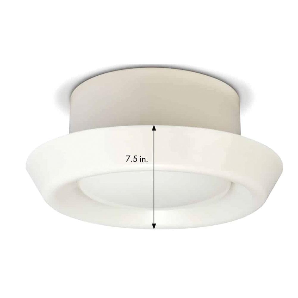 Dundas Jafine DF4PX Air Diffuser, 4 in, 6 in, 7-3/4 in W, 2-3/4 in H, 6 in Dia, Polypropylene, Smooth, White thumbnail 4