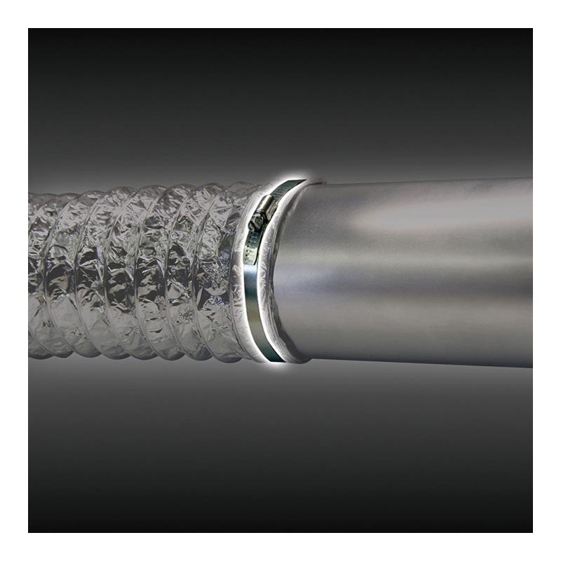Dundas Jafine MC4ZW Worm Gear Clamp, 4 in, Galvanized, Steel