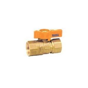 DuraTrac® D89F-12 Straight Ball Valve, 3/4 in Nominal, FNPT Connection, Brass Body