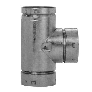 DuraVent® 4BVT Tee, 4 in, Aluminum, Galvanized