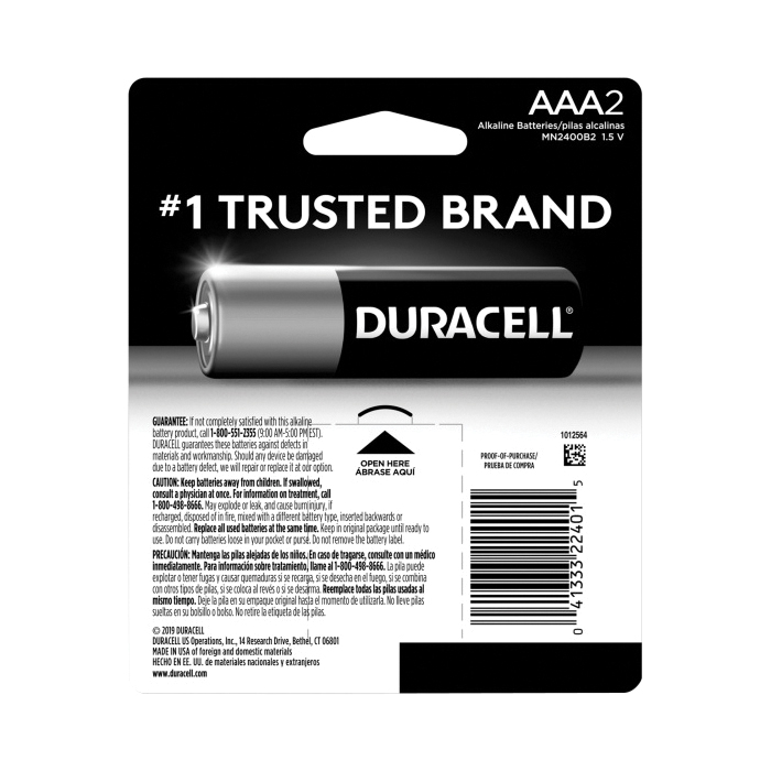 DURACELL® MN2400BKD DRCMN2400BKD-DL