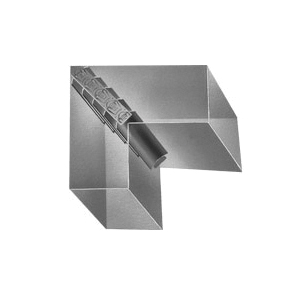 Duro Dyne® 4002 Vane Rail, Steel, Galvanized, 24 ga