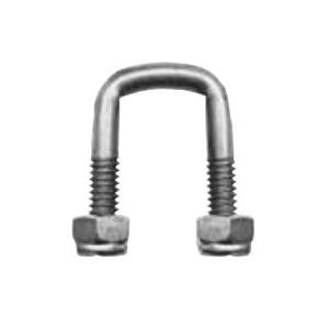 Duro Dyne® 8053 Damper Rod Clip with Nyloc Nut, 1/4 in Size, Cold Rolled Steel, Zinc-Plated
