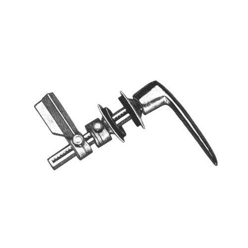 Duro Dyne® 8106 Latch Assembly, Aluminum Alloy/Zinc, Hole Mounting, For Use With: 24 x 24 in and Smaller Doors
