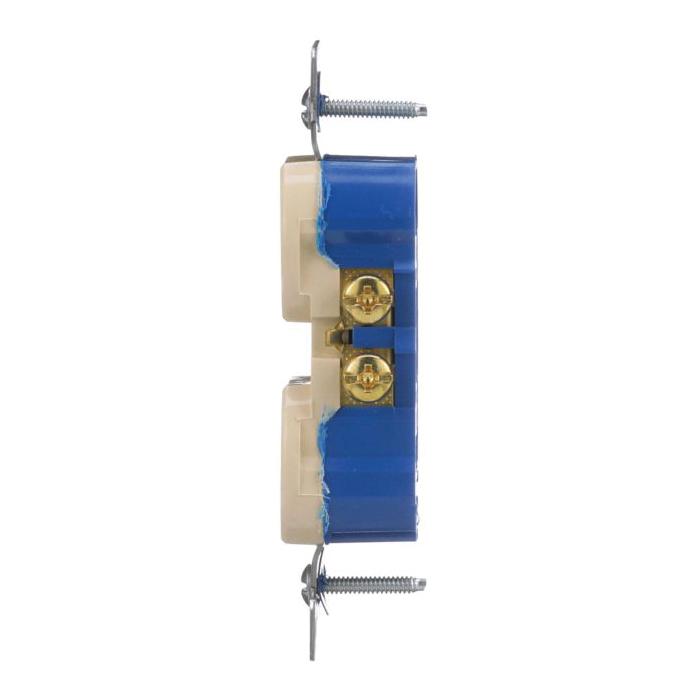 EATON 270V Duplex Receptacle, 125 VAC, 15 A, 2 -Pole, 3 -Wire, Ivory, NEMA 5-15R thumbnail 4