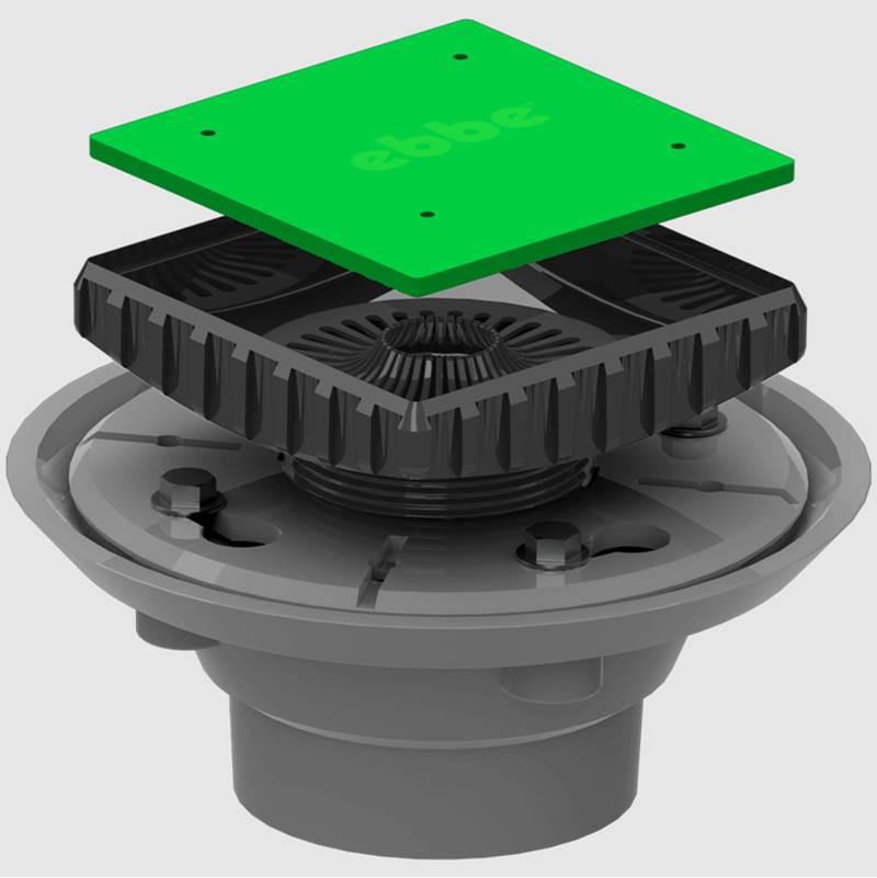 ebbe E4024 Clamp Collar Drain Bundle, PVC