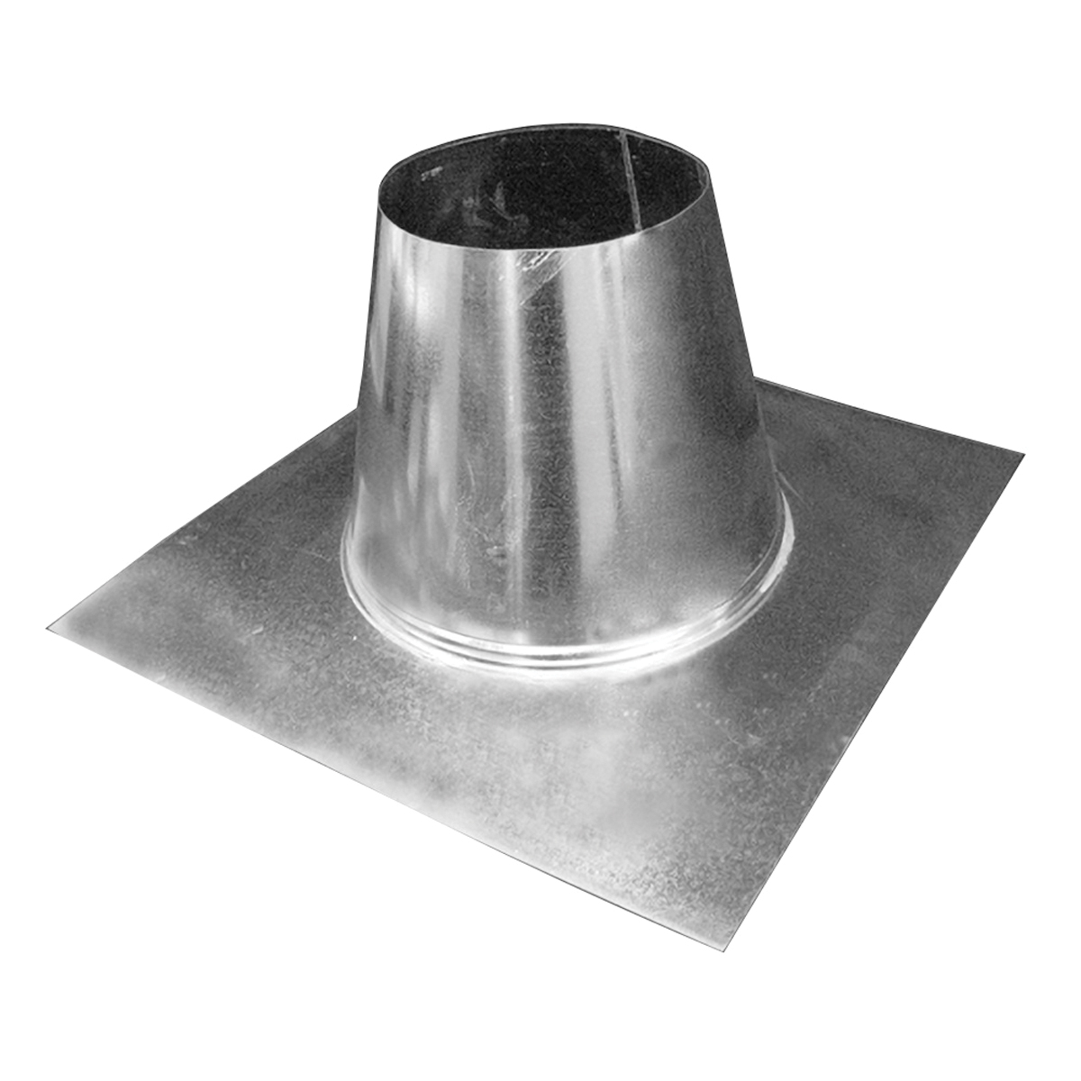 ECCO Manufacturing™ 200409 Flat Gas Vent Flashing, 4 in, Steel, Galvanized