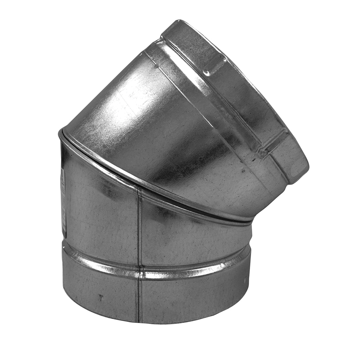 ECCO Manufacturing™ 220813 Gas Vent Elbow, 8 in, 45 deg, Sheet Metal